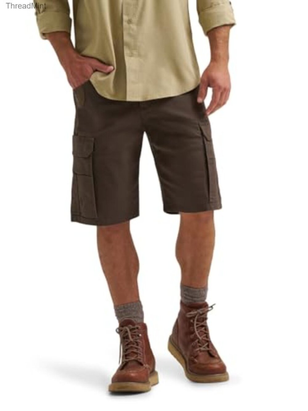 Wrangler Men's Performance Ranger Cargo Shorts Relaxed Fit Cotton Stretch with